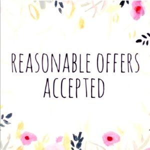 All reasonable offers accepted!
